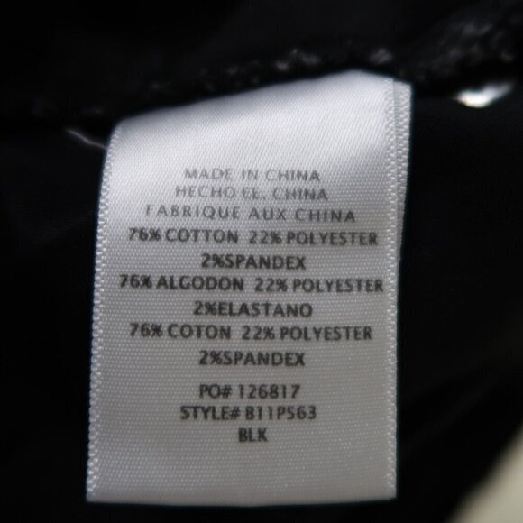 2b Bebe Jeans Womens 25 Skinny Low Rise Jeans Black Sequins Embellished Sides - Picture 10 of 11